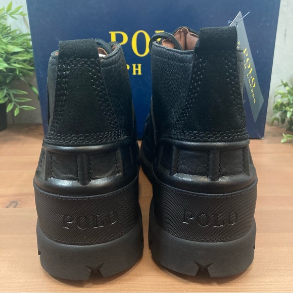 Polo Ralph Lauren Men's Oslo Low Waterproof Leather & Suede Duck Boots - Picture 11 of 13